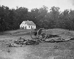 Vintage 11x14 Photograph Civil War Dead Confederate Soldiers Battle of Antietam 